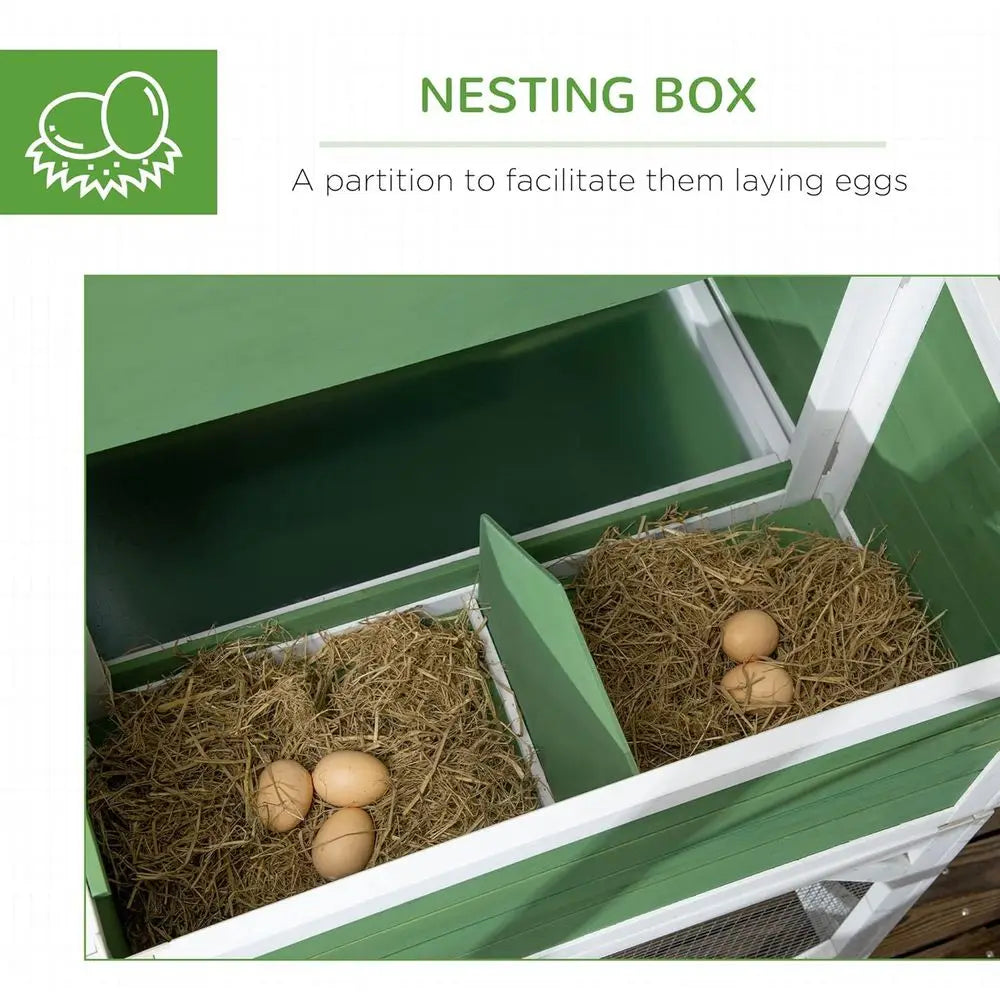 Outdoor Chicken Coop For 2-4 Hens With Garden Weather Protection