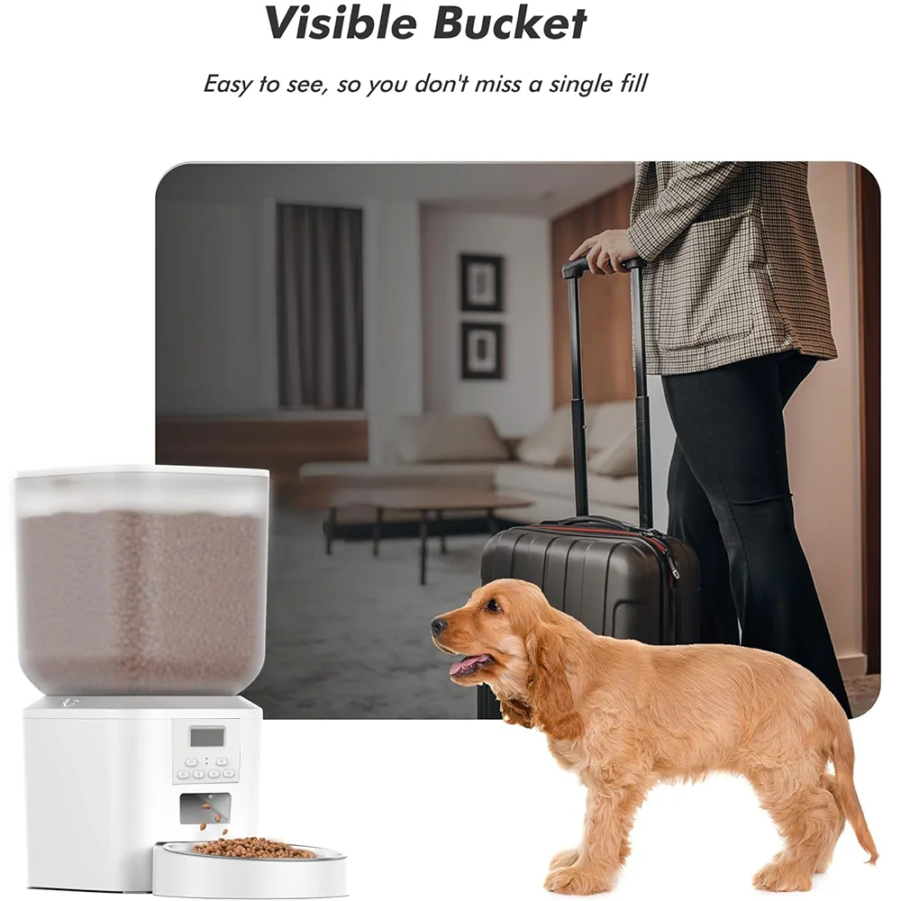 Nityers Cat Feeder With Key Control And Voice Recorder