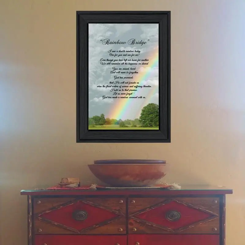 Rainbow Bridge Framed Print Ready to Hang Wall Art