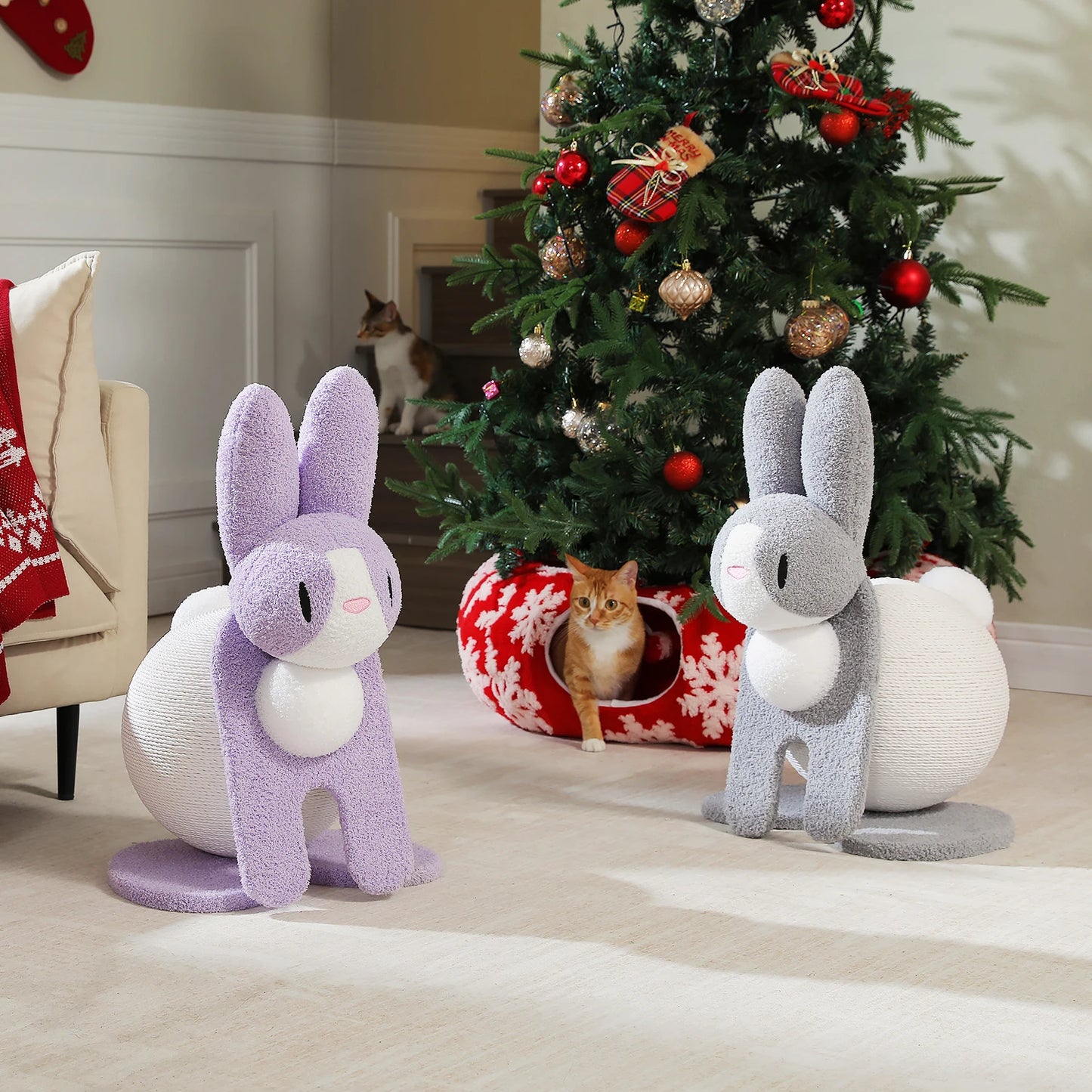 PAWZ Road PremiumQuality Engineered Wooden ScratchingPost Indoor Cats DurableConstruction