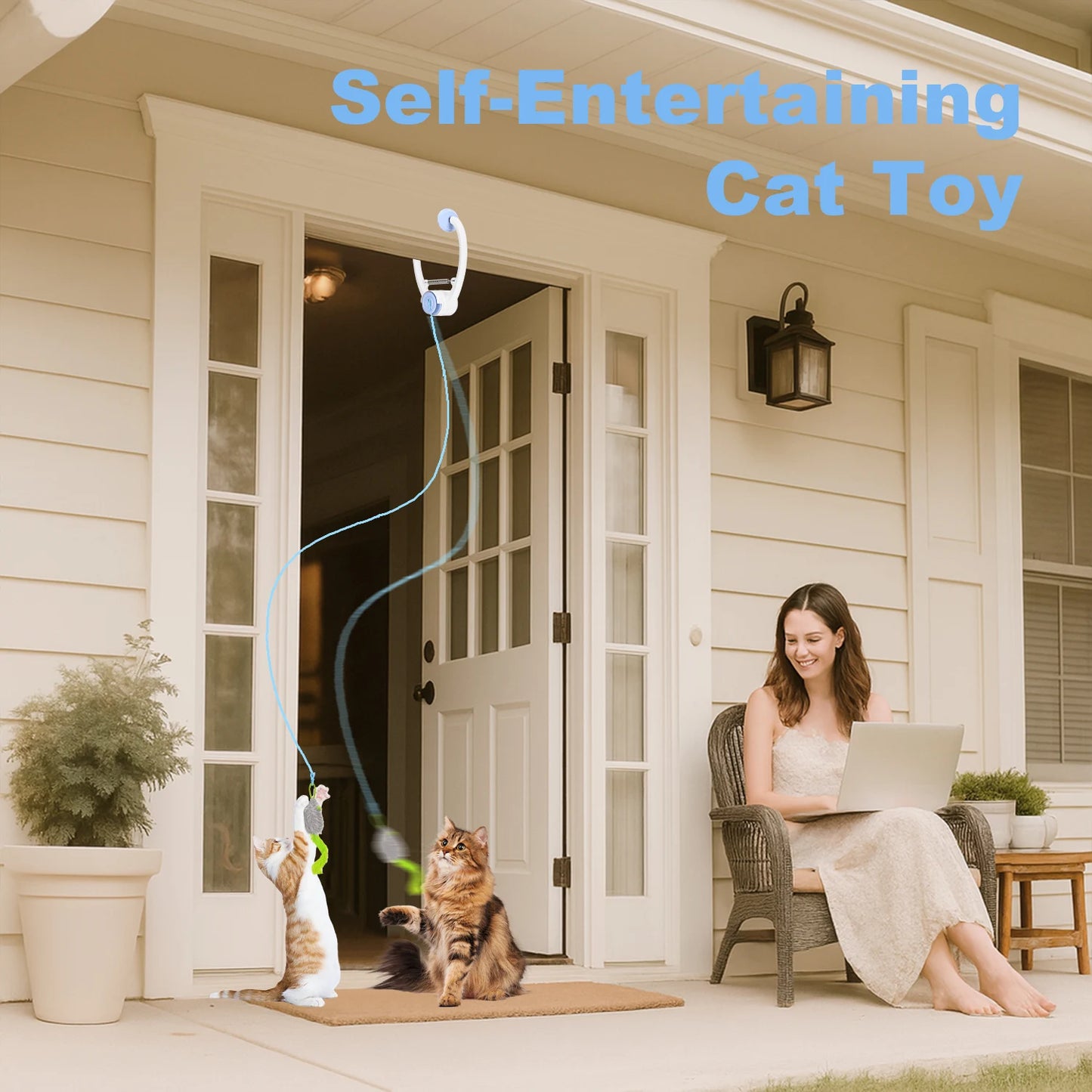 Cityflee Electric Door Hanging Cat Toy USB Rechargeable