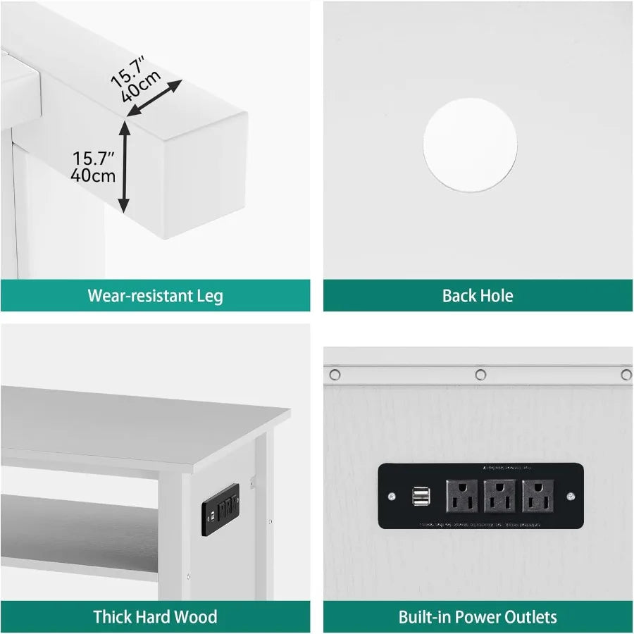 YITAHOME Aquarium Stand With Power Outlets RGB Light