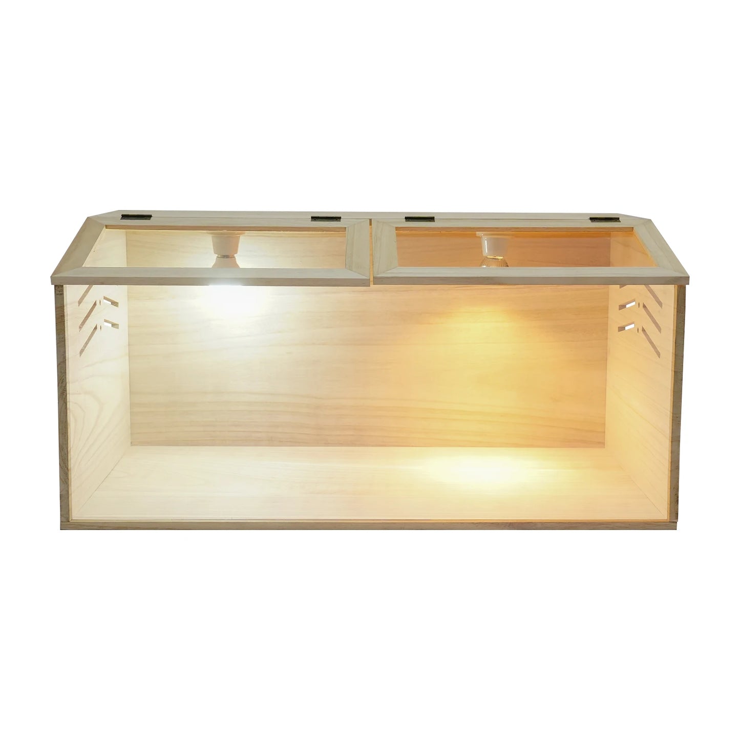 Wooden Chicken Brooder Box With Heating Lamp And Thermometer
