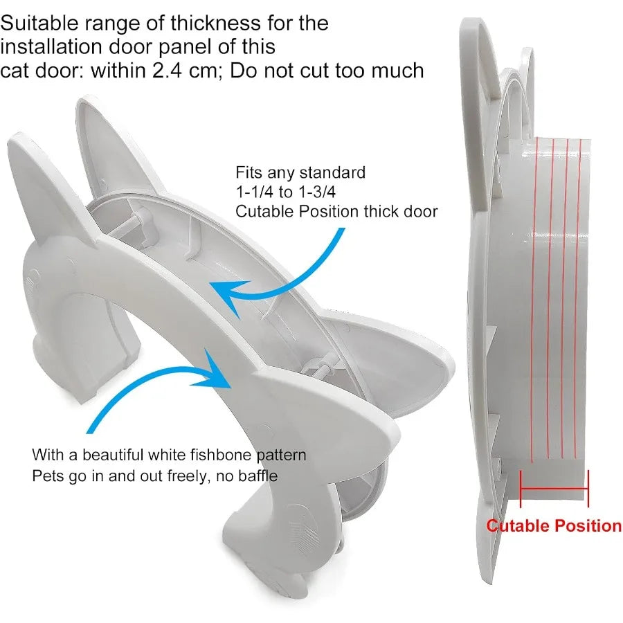 Hign-concerned Indoor Cat Door For Interior Doors Easily