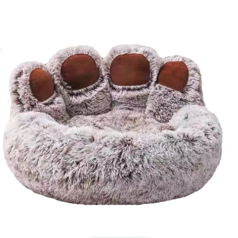Winter Warm Fluffy Dog Bed For Pets Soft Kennel Mat