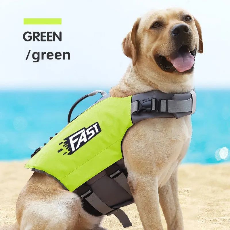 Dog Life Jacket Swimming Vest Reflective Adjustable For Water Safety