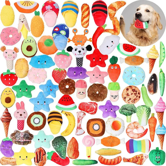 Hign-concerned 80 Pcs Dog Squeaky Toys Bulk For Small Dogs