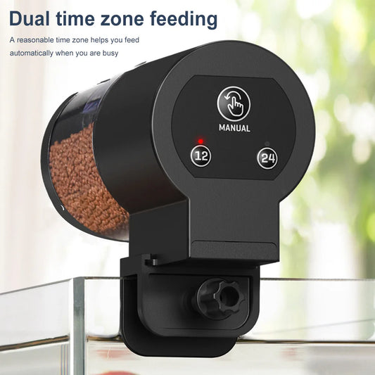 Alloet Automatic Fish Feeder Large Capacity Timer Dispenser