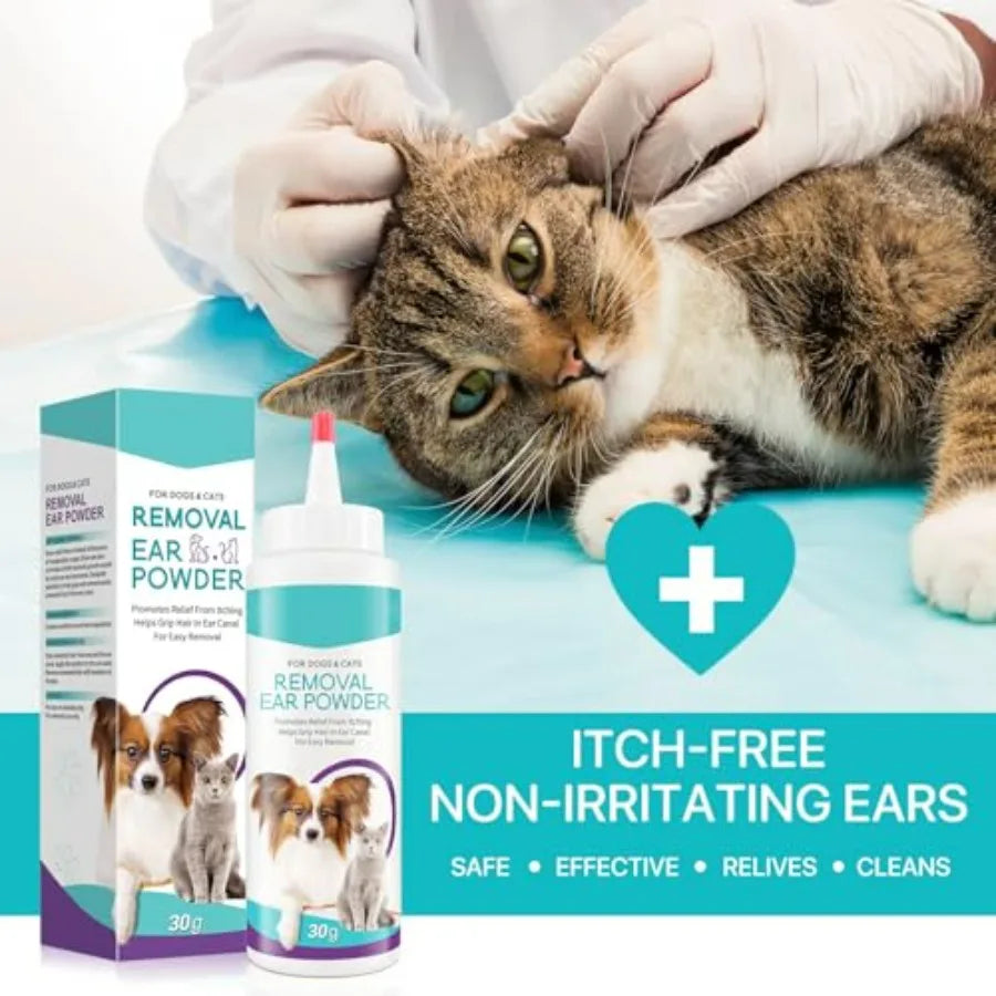 Dog Ear Cleaner Powder For Cats And Dogs Ear Relief