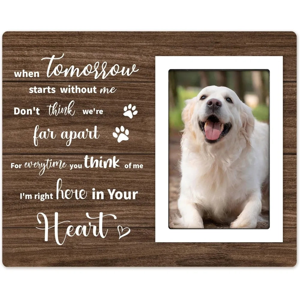 Dog Memorial Picture Frame For Sympathy And Remembrance Gifts