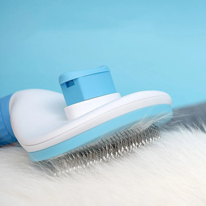 Pet Dog Hair Brush Cat Comb For Grooming Stainless Steel