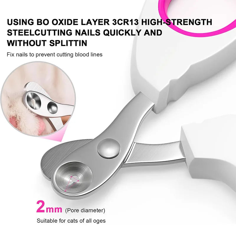 NONECN Pet Nail Clipper for Cats and Small Animals Grooming