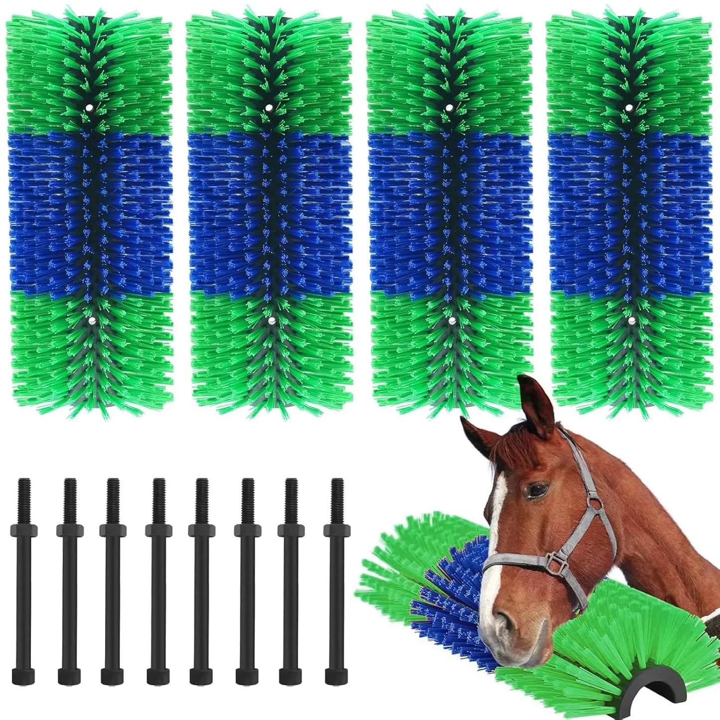 TWISTER.CK Livestock Scratch Brush Kit for Horse and Cattle