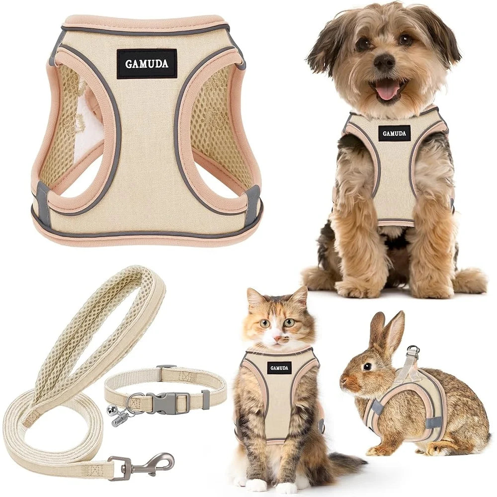 CN Fujian No Pull Step In Reflective Harness Set Dogs