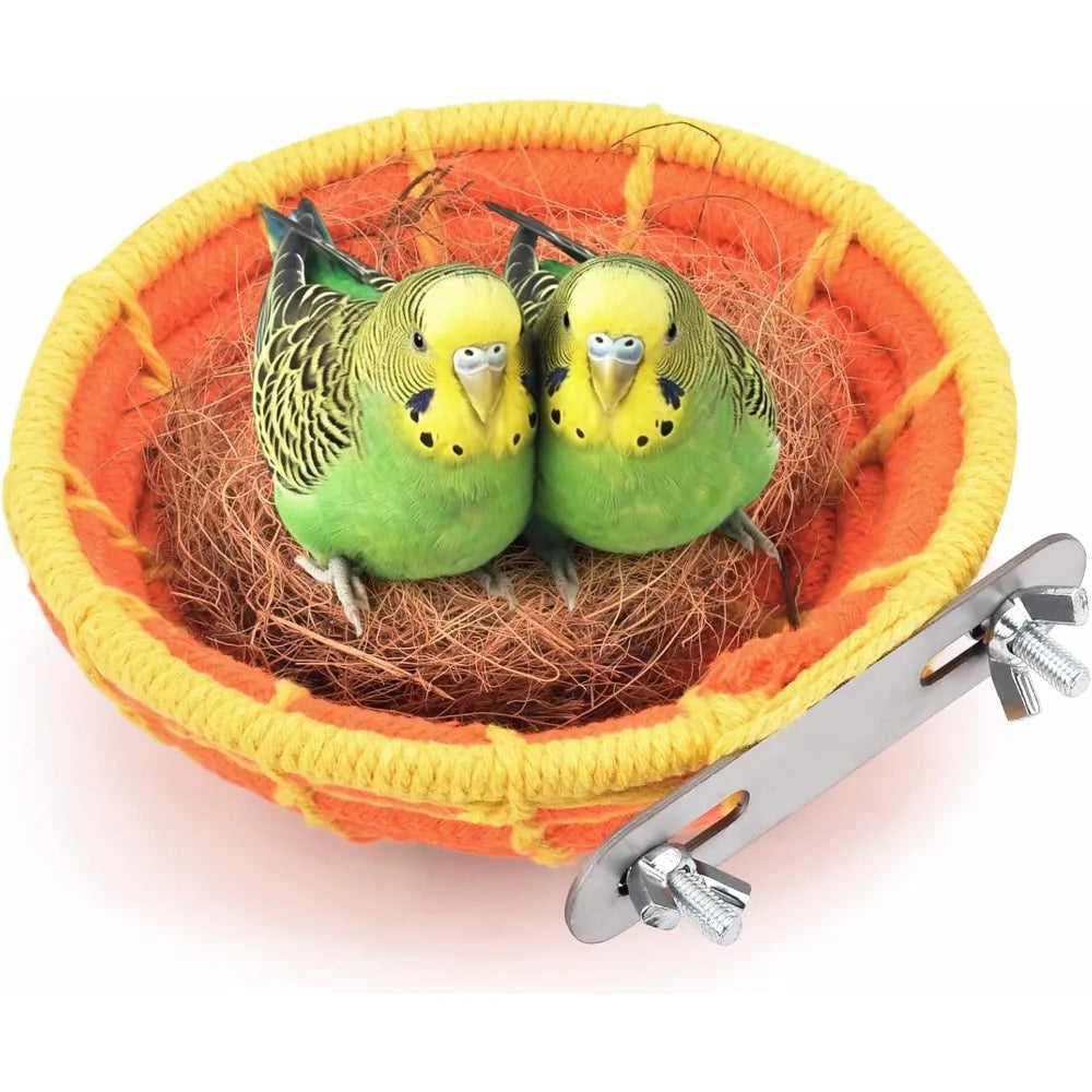 Natural Coconut Fiber Bird Nest Bed For Small Parrots