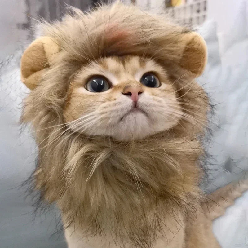 Cat Lion Mane Headpiece Costume Accessory For Pets