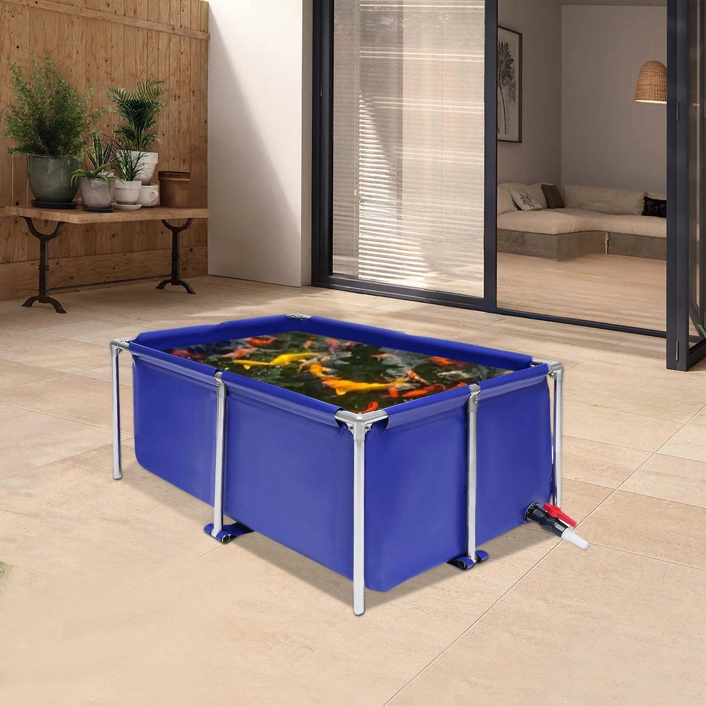 Canvas Aquarium Water Tank for Koi and Ponds Portable