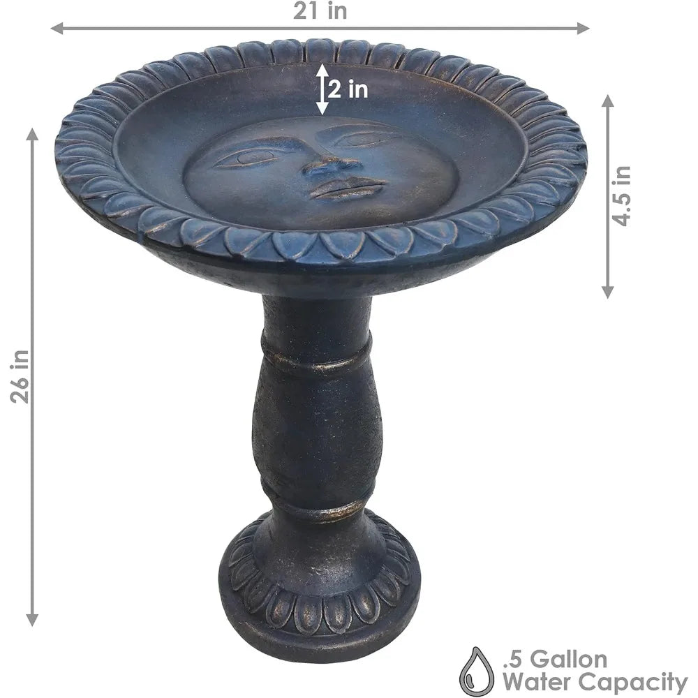 Sunnydaze Façade du Soleil Bird Bath Outdoor Decor Quality