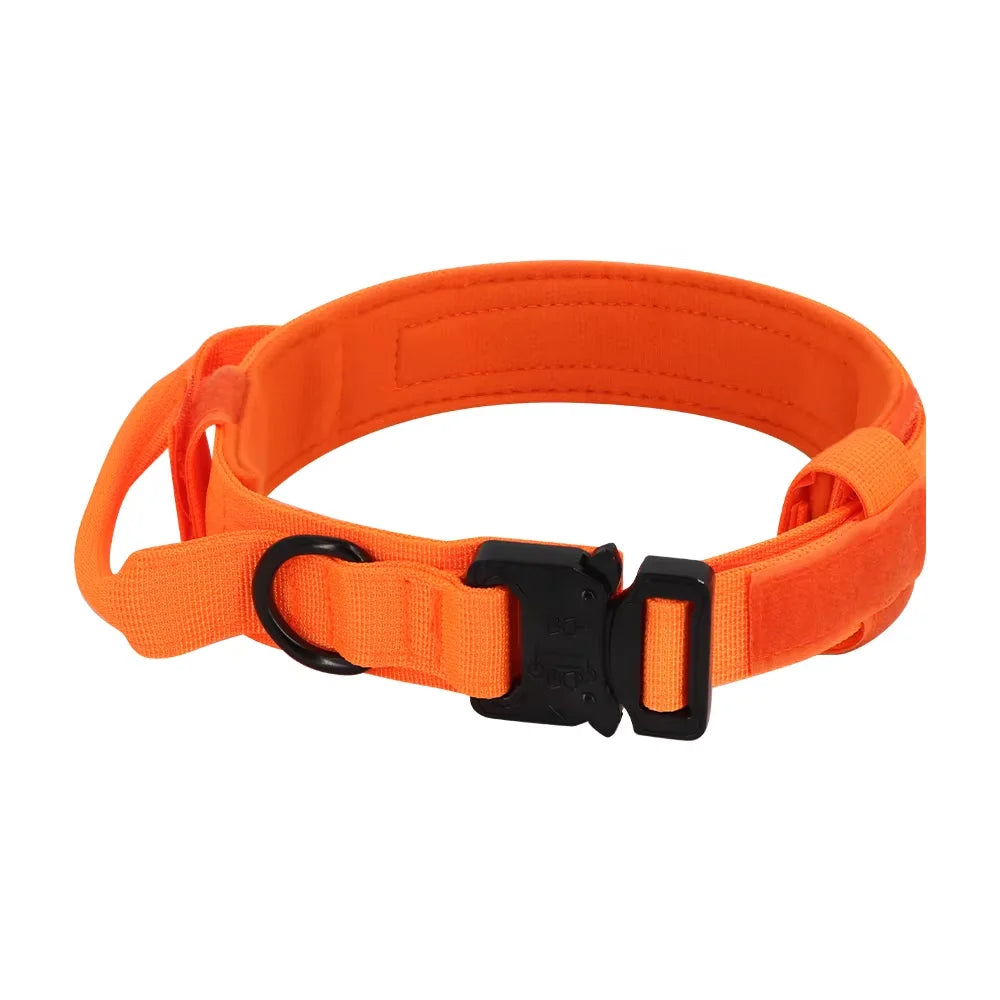 Adjustable Tactical Dog Collar And Leash Set Training Control Handle