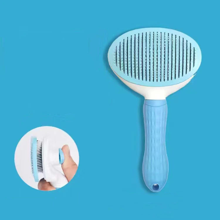 Pet Dog Hair Brush Cat Comb For Grooming Stainless Steel