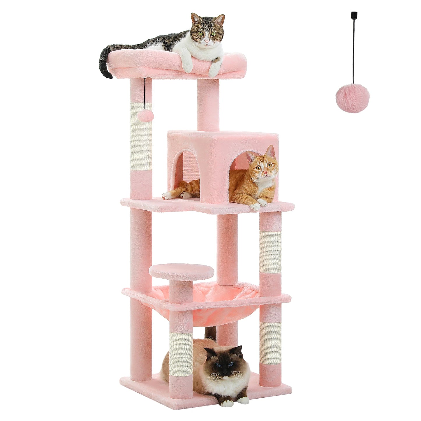 PETEPELACN Cat Tree Indoor Cats Five Level Tower