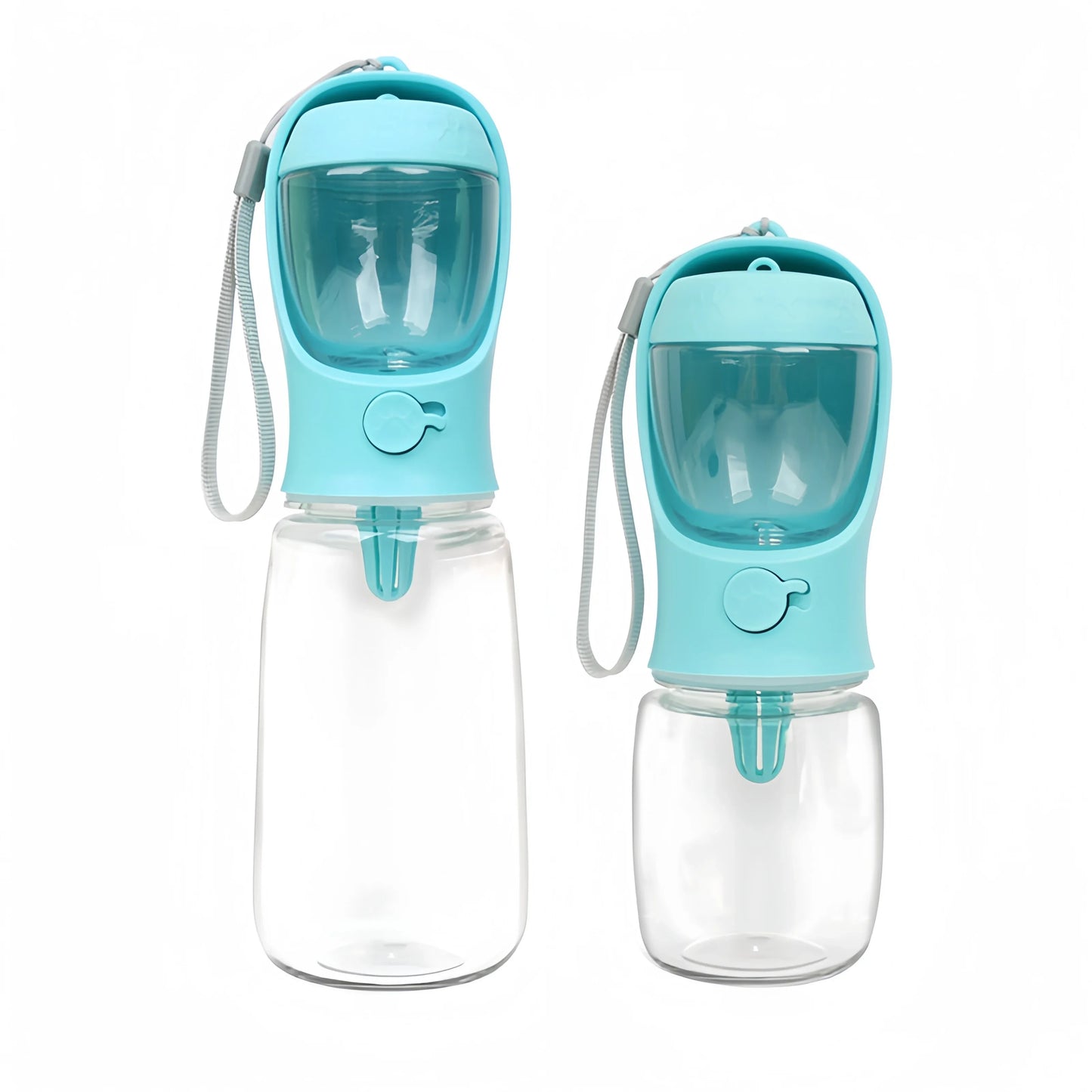 Portable Pet Water Bottle With Food Storage For Dogs Cats