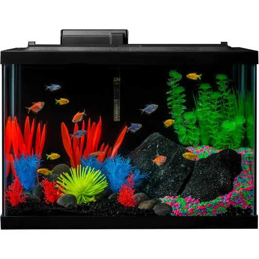 Hignconcerned Aquarium Kit With LED Lights And Filter