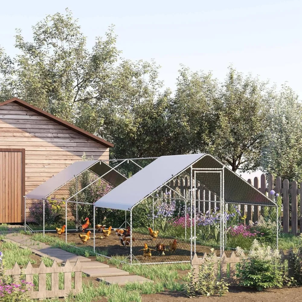 TANGXU Walkin Chicken Coop With Waterproof UV Cover