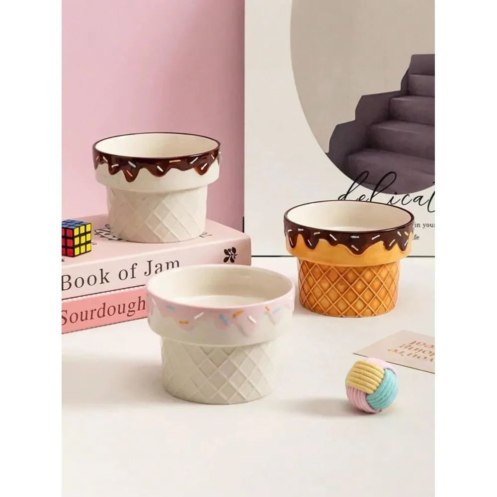 Elevated Dog Bowl Anti Tilt Feeder For Neck Pain Relief