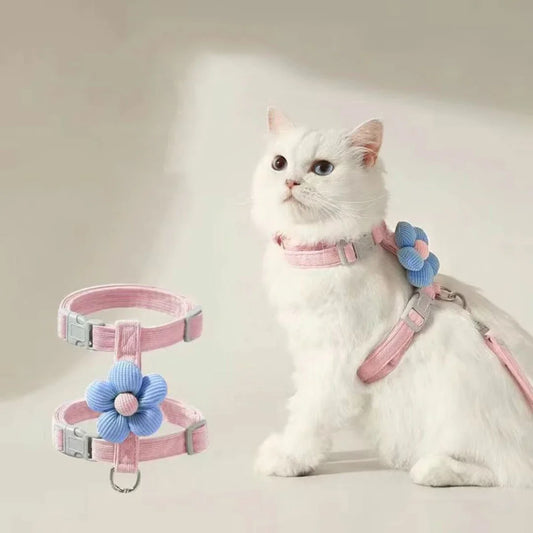 Breathable Cat Harness And Leash Sets Adjustable