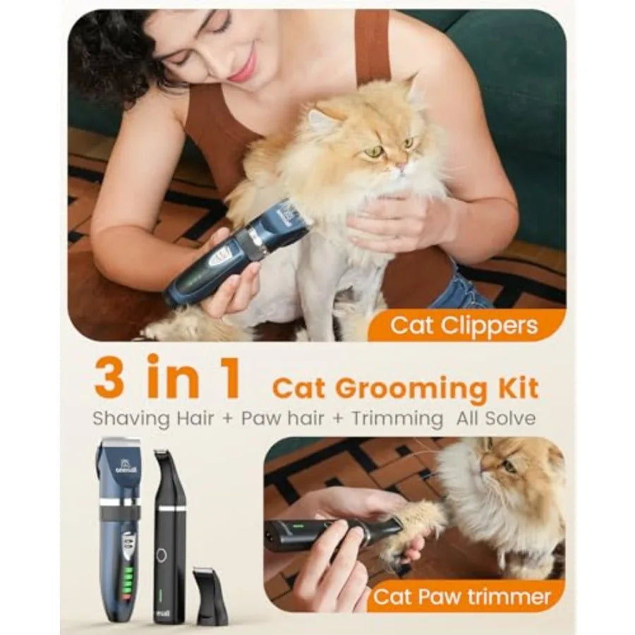Cat Grooming Kit Clippers And Paw Trimmer For Matted Hair