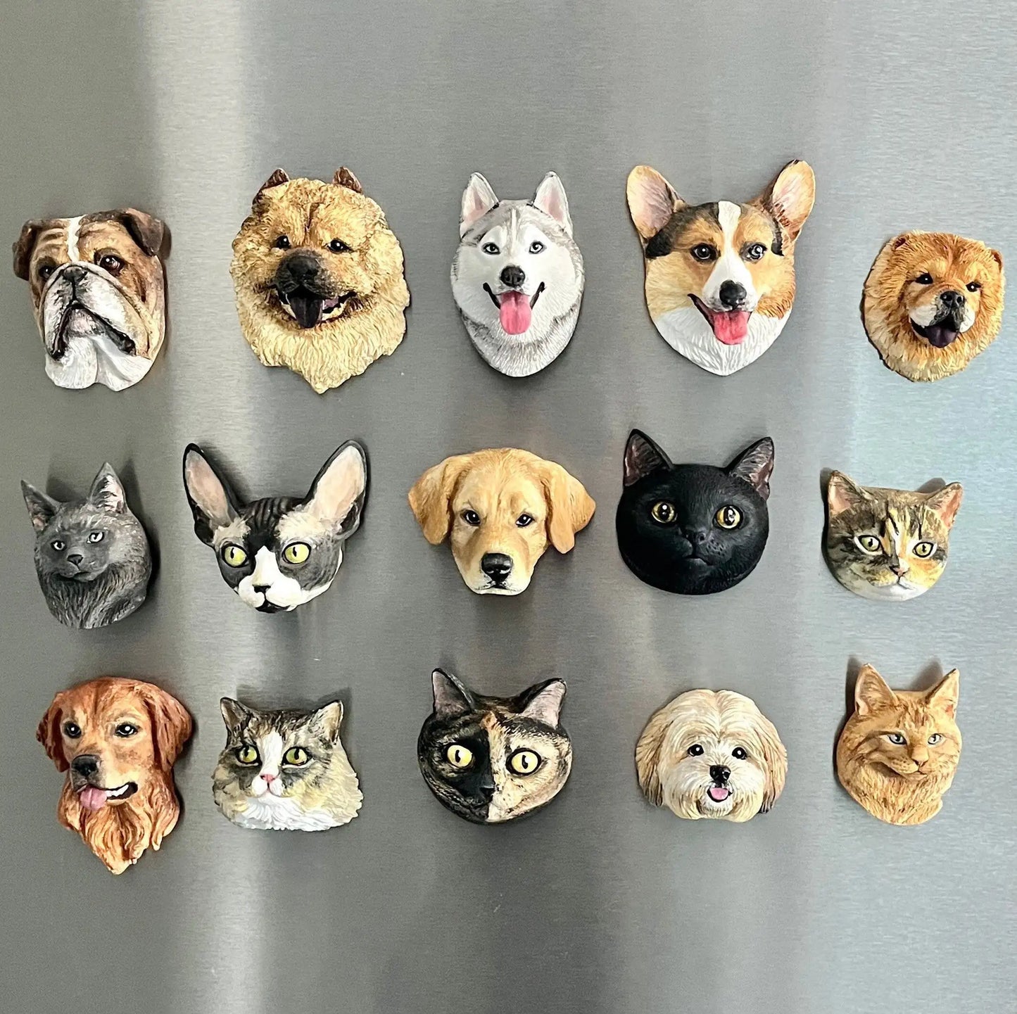MYDIYDropshipping Personalize 3D Pet Portrait Magnet