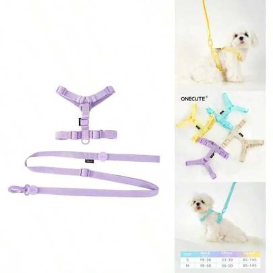 Adjustable Dog Harness and Leash Set Reflective for Small Dogs