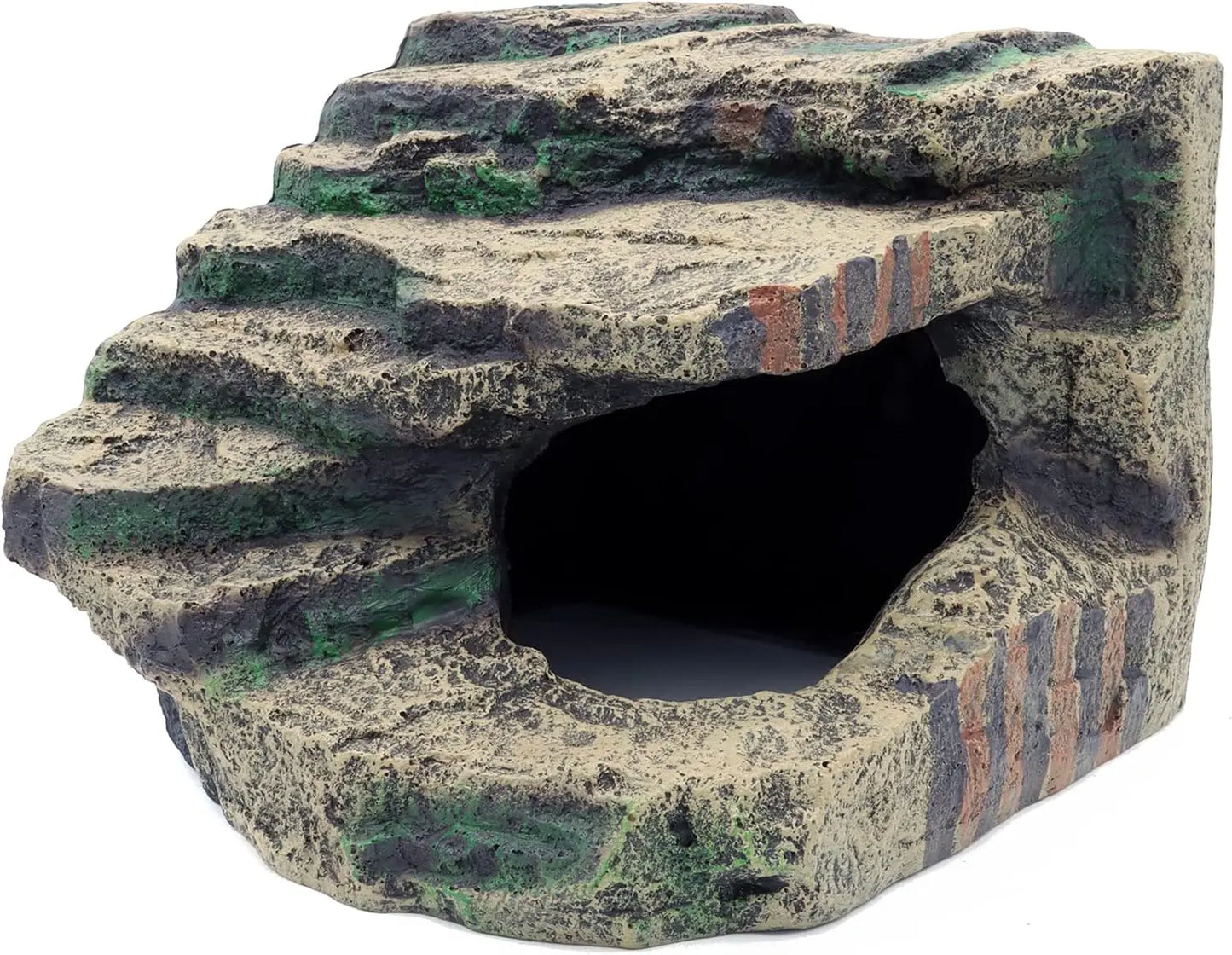 Resin Reptile Tank Hideout Cave Habitat Decor Leopard Gecko Turtle