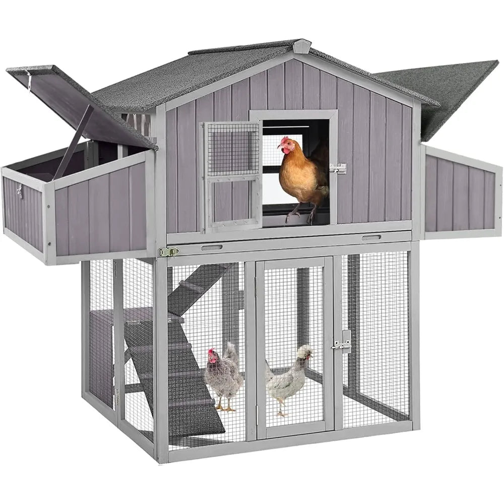 TANGXU Folding Chicken Coop Outdoor Hen House for 4-6 Chickens