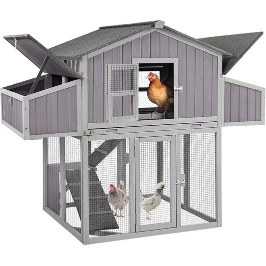 TANGXU Folding Chicken Coop Outdoor Hen House for 4-6 Chickens