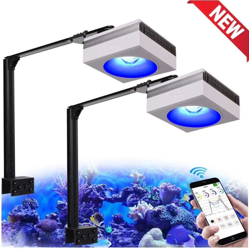 PopBloom RL90 WiFi Aquarium Light Full Spectrum Reef