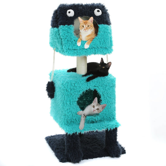 Petepela Monster Series Cat Tree Tower With Scratching Post