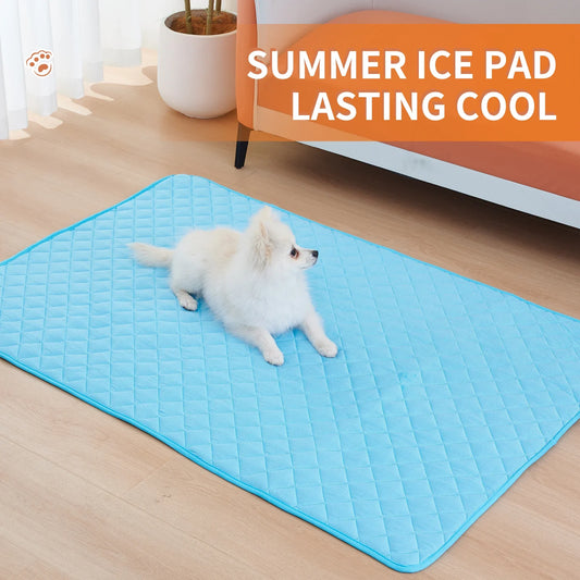 Dog Cooling Bed Mat Breathable Washable Pet Pad For Dogs Cats