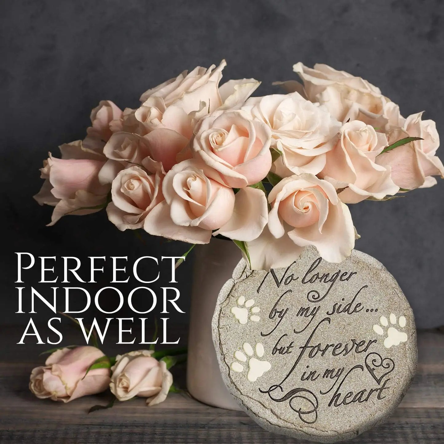 Beautiful Memories Pet Memorial Stone For Cats And Dogs Waterproof