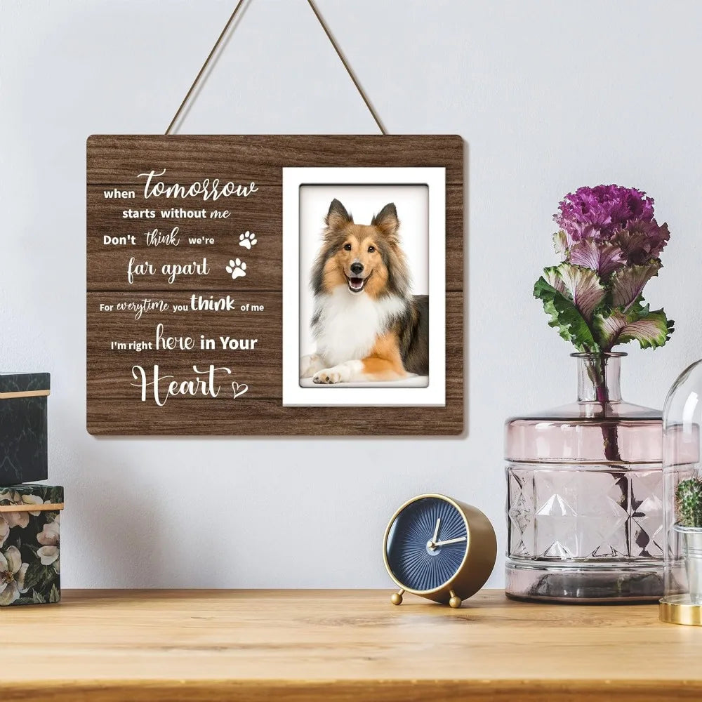 Dog Memorial Picture Frame For Sympathy And Remembrance Gifts
