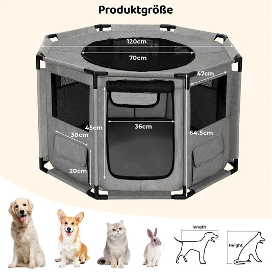 CN Guangdong Dog Playpen Portable Pet Exercise Cage Indoor Outdoor