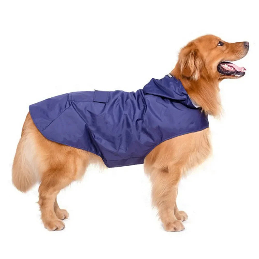 Waterproof Reflective Dog Raincoat Hoodie For Outdoor Use