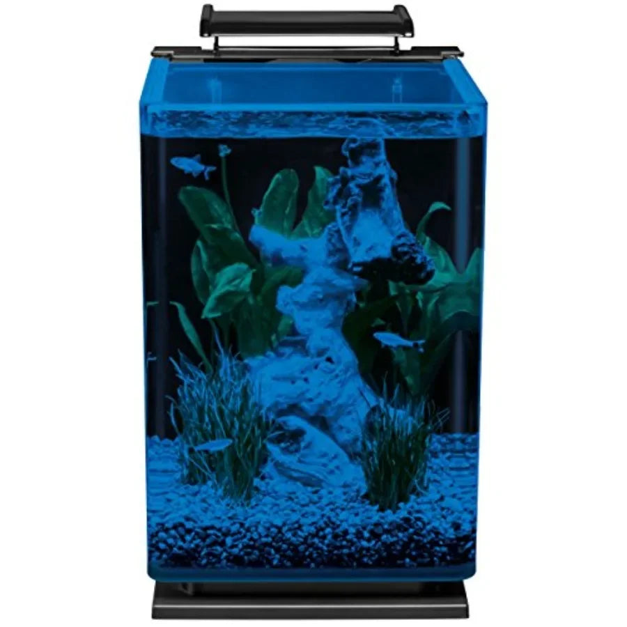 Hign-concerned Portrait Glass LED Aquarium Kit With Hidden Filtration