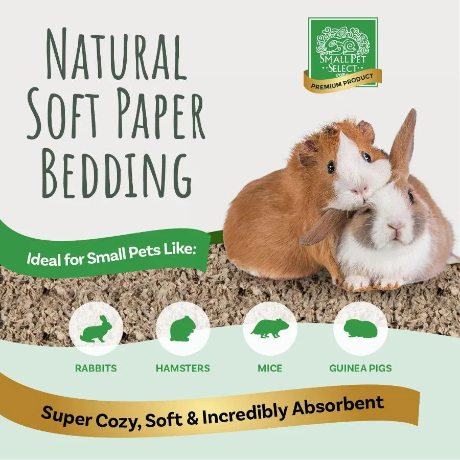 Hign-concerned Odor-Absorbing Premium Natural Paper Bedding for Small Pets Rabbits