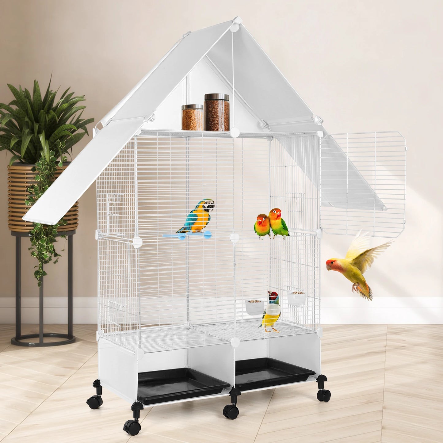 Bird Cage Parrot Cage Household Splash Proof Breeding Cage