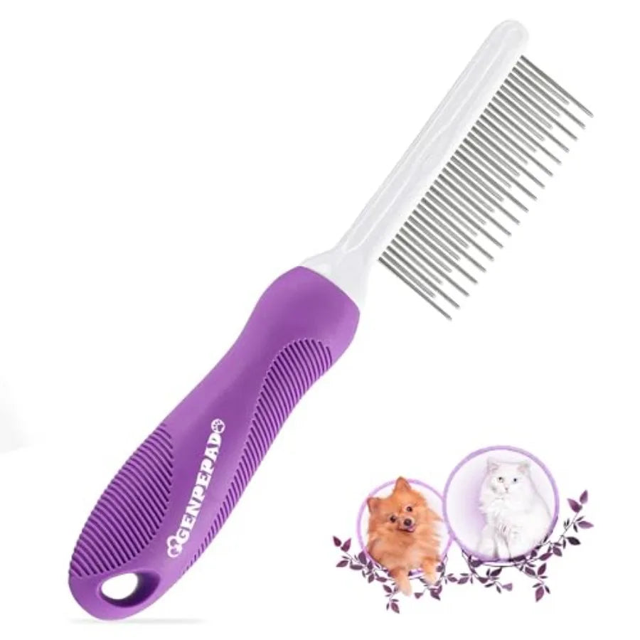 Grooming Comb For Dogs And Cats With Detangling Stainless Teeth