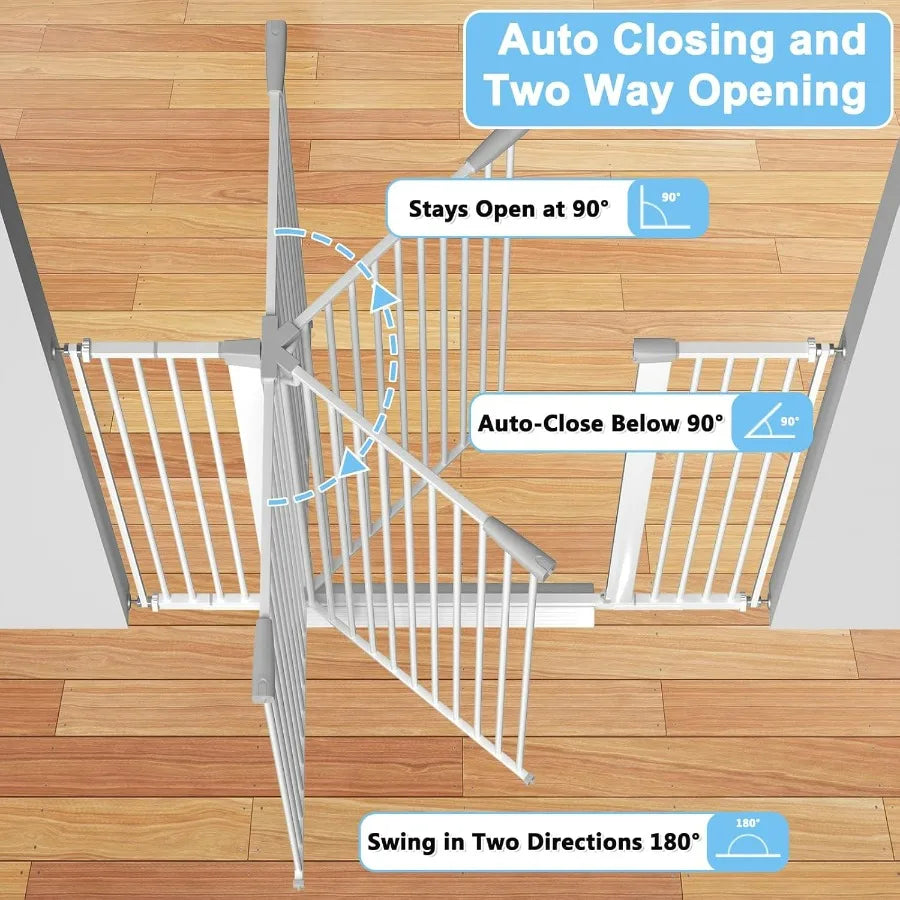 Dog Door Pet Gate For Doorways Hallway Indoor Use Barrier