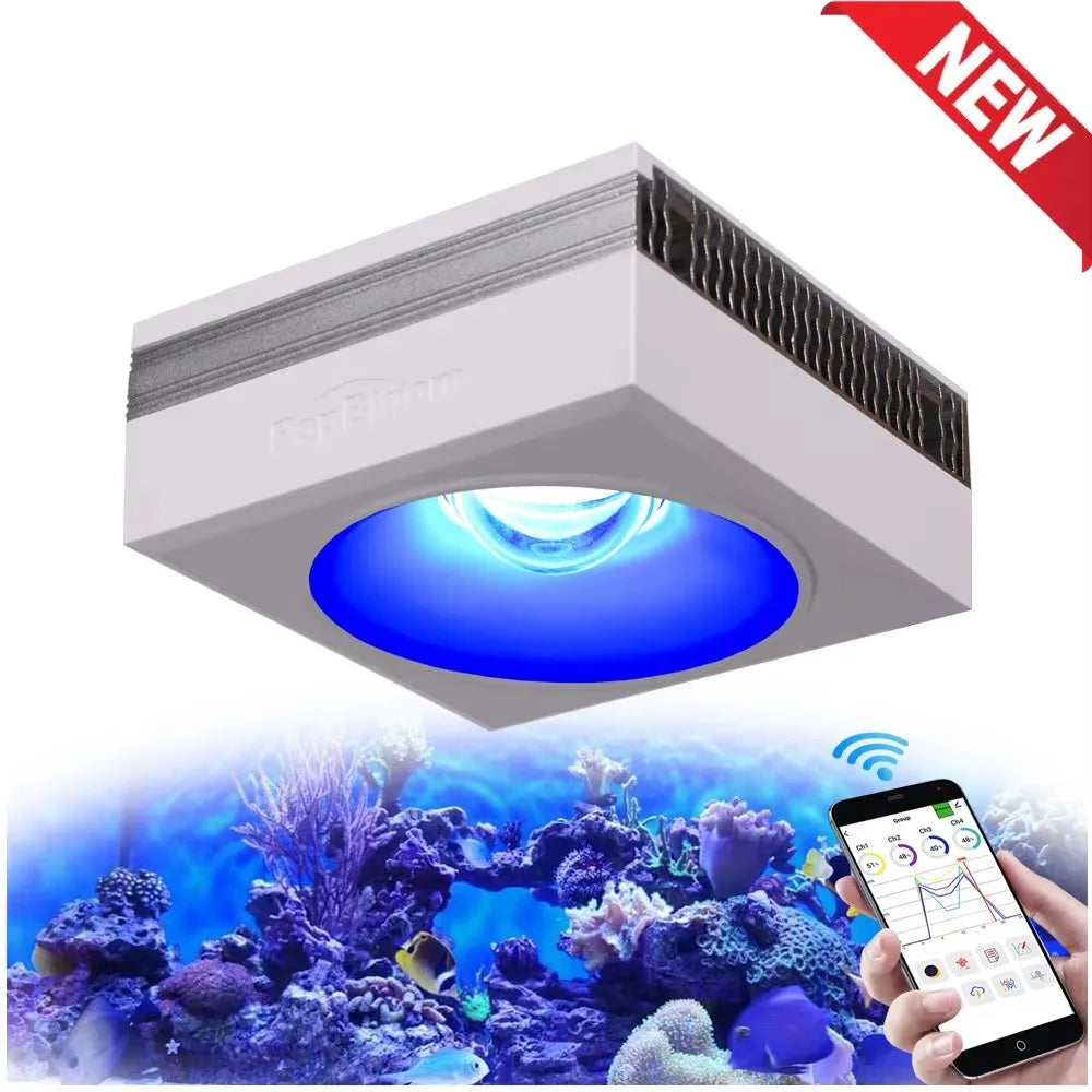 PopBloom RL90 WiFi Aquarium Light Full Spectrum Reef