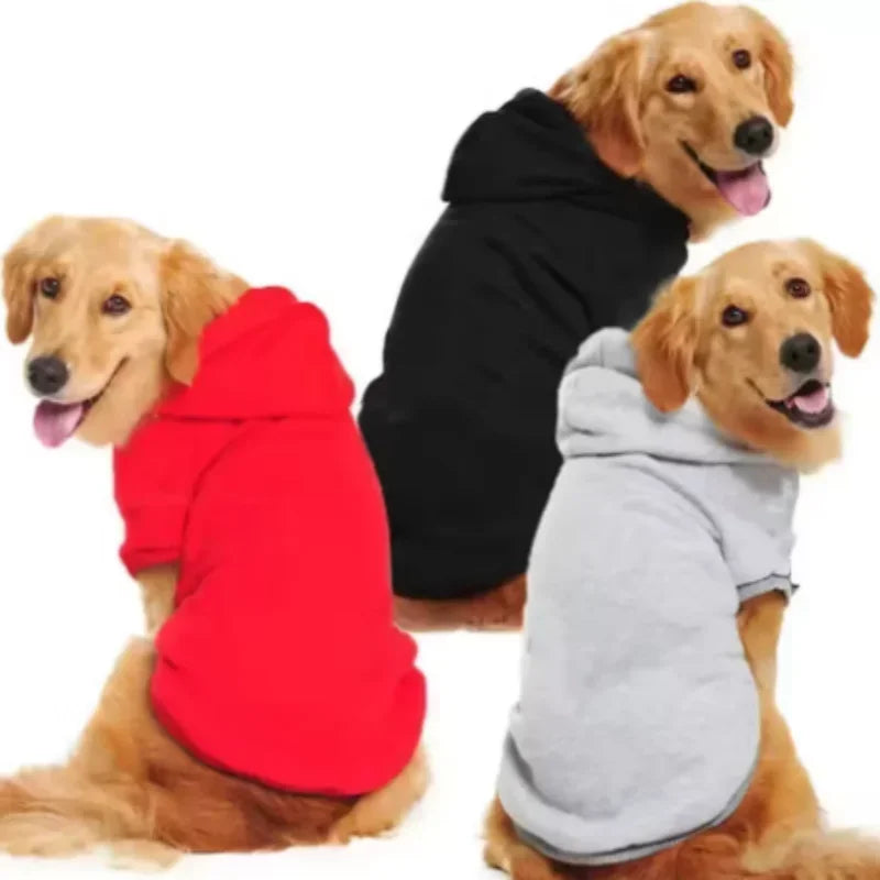 Winter Hooded Dog Sweatshirt For Small To Large Dogs